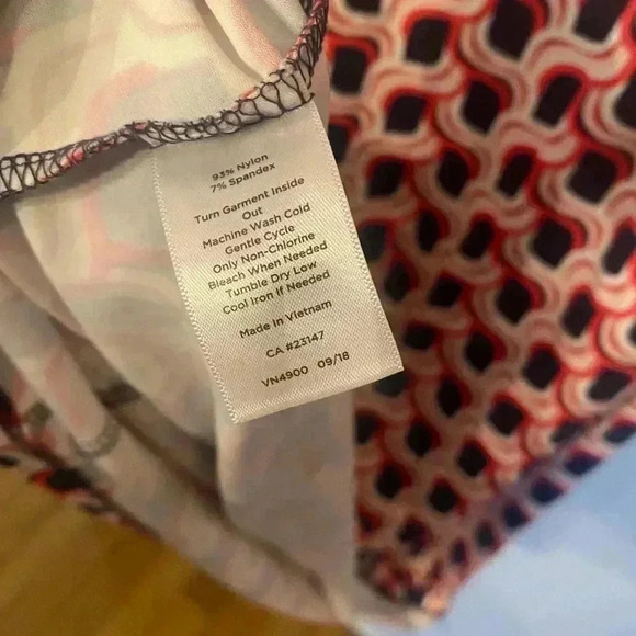 Talbots Side Tie Swirl Print sheath dress - Picture 4 of 9